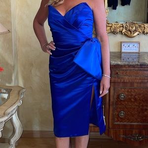 Sherri Hill royal blue dress size 8